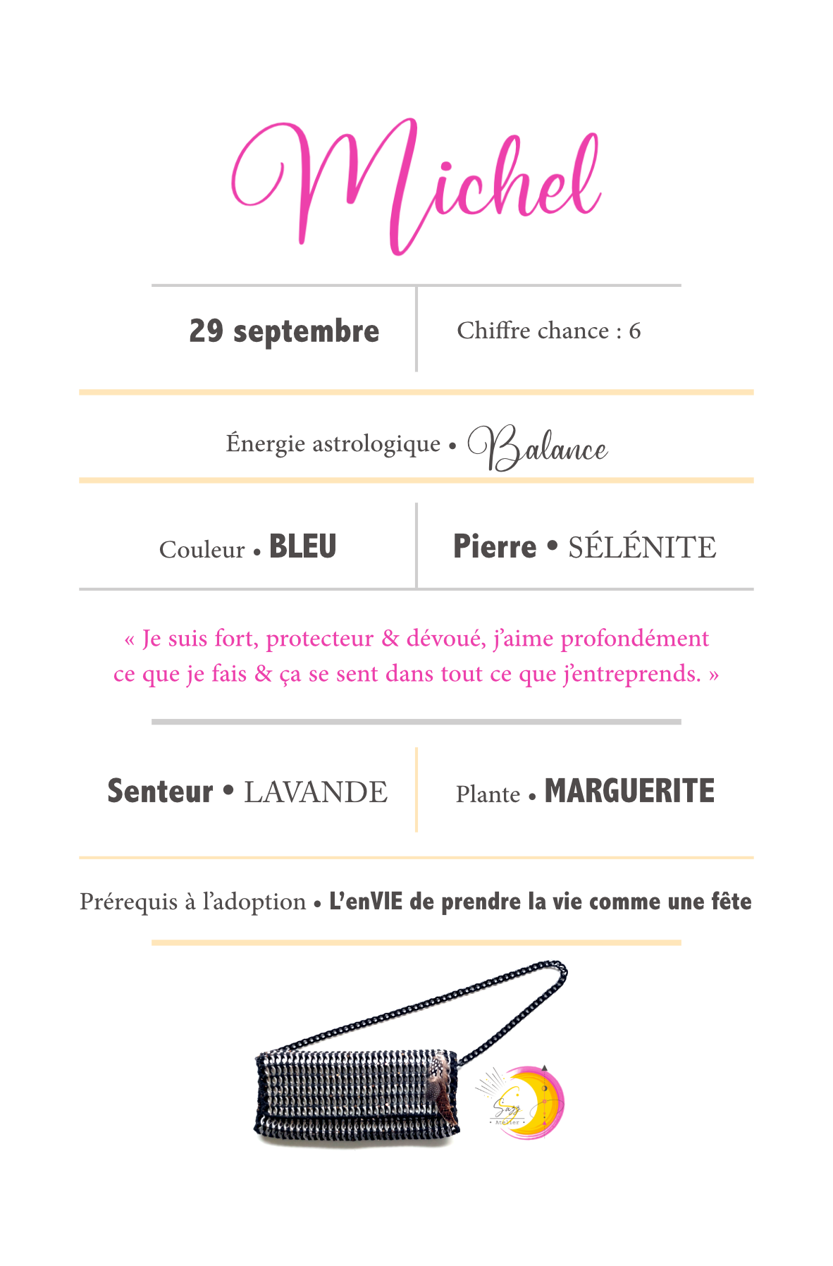 Fiche signalétique • Michel