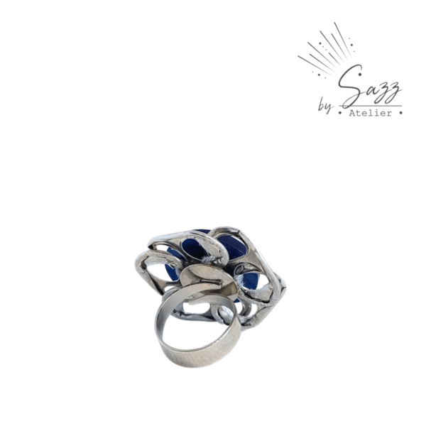 Boutique • Bague • Bleue, rose & blanche • Collection Flower Power