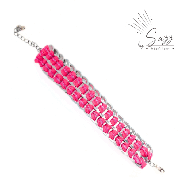 Bracelet • Rose à ligne • Collection Popcycling