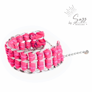 Bracelet • Rose à ligne • Collection Popcycling