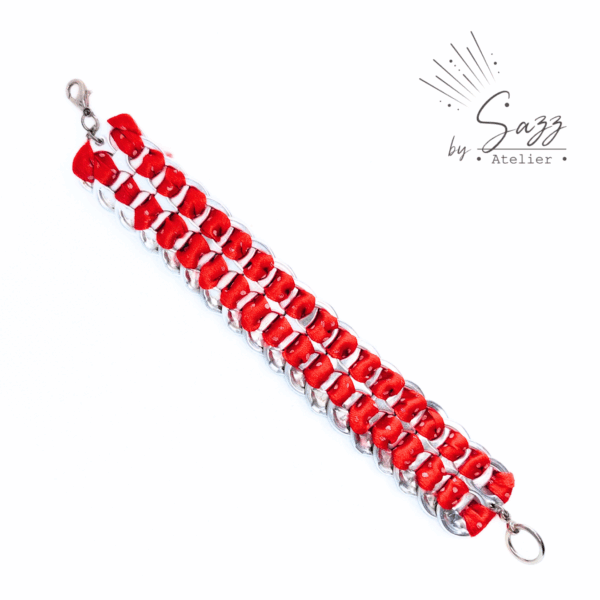 Bracelet • Rouge à pois • Collection Popcycling
