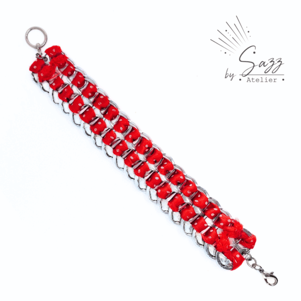 Bracelet • Rouge à pois • Collection Popcycling